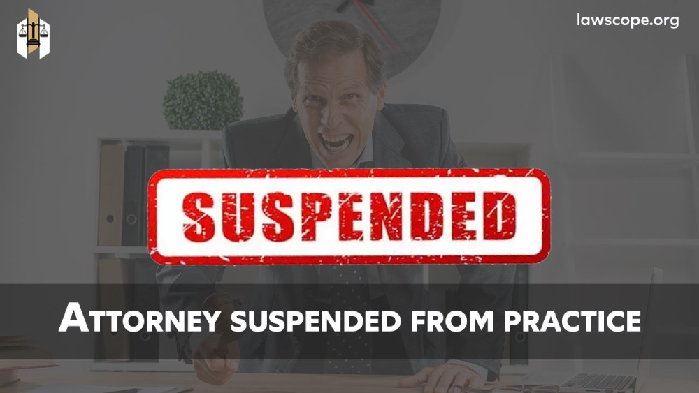 attorney suspended from practice