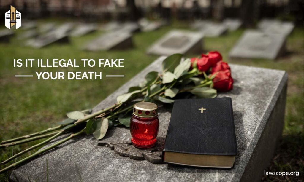 is it illegal to fake your death
